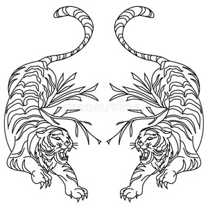 毛利人方式铁锤鲨鱼文身种族的手绘画上端关于狮子.图腾/文身设计.