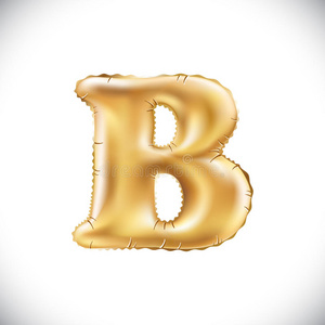 alloons矢量金属的金英语字母表的第2个字母英语字母表的第2个字母al