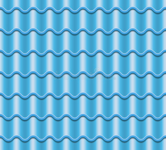 波纹元素蓝色波纹的瓦片矢量.元素关于屋顶.无缝的模式.照片
