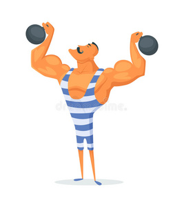 运动爱好者酿酒的大力士.古代的运动员.制动火箭健身爱好者杠铃.