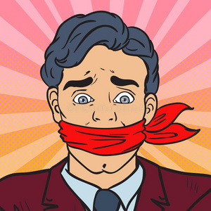 无言出现艺术无言的沉默商人.商业审查制度照片