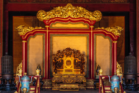故宫,太和殿故宫博物院保和殿龙椅大正殿龙椅中国龙椅龙椅和装饰龙椅