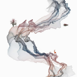 抽象水墨装饰画意境山水抽象水墨画意境山水装饰画水墨装饰画抽象意境