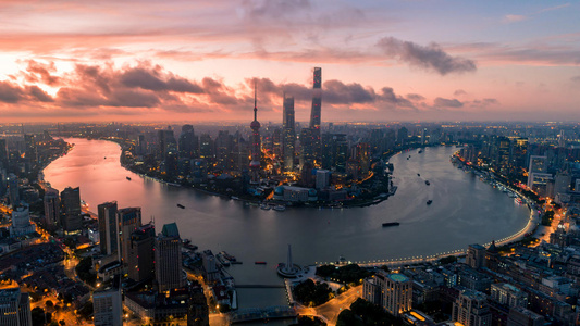 黄浦江日出浦江日出照片