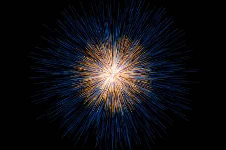 金色发散状线条背景 三维渲染照片