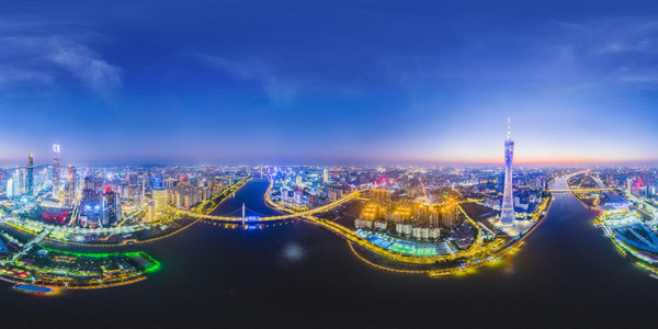 珠江航拍图片