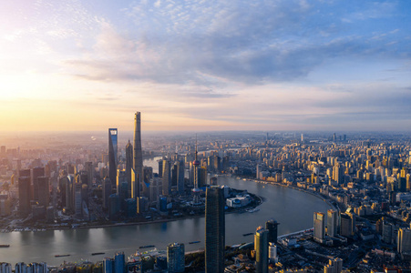 城市航拍图航拍黿頭渚櫻花俯瞰广州城市全景航拍上海普陸家嘴航拍南京