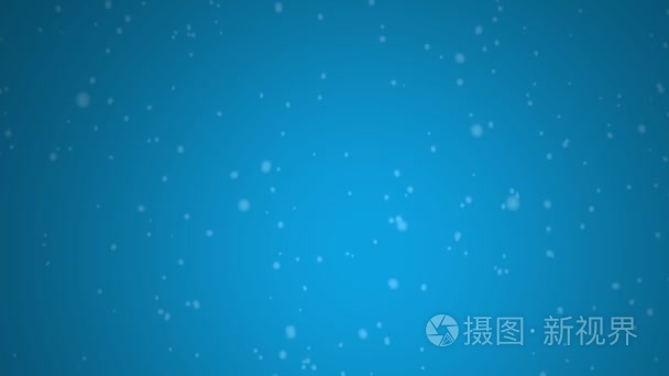 蓝色背景上雪