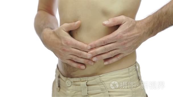 男性患者胃疼视频