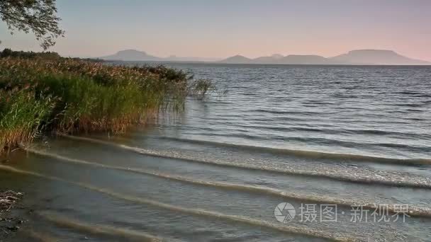 巴拉顿湖的风景视频