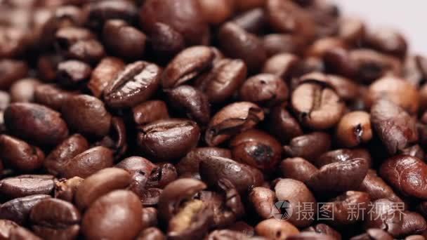 旋转的咖啡豆