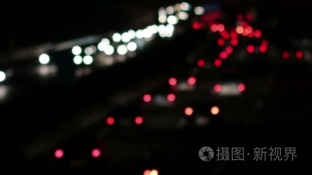 公路交通汽车夜间模糊