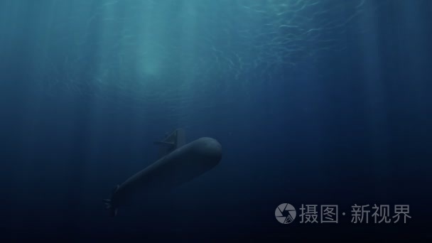 计算机生成的潜艇巡逻视频