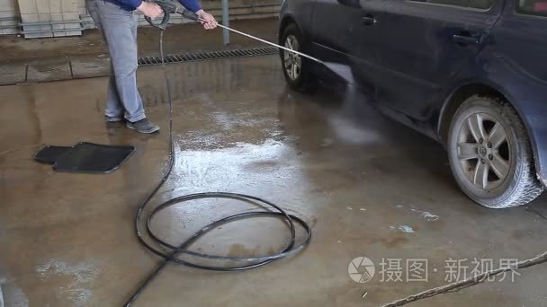 水喷淋洗车
