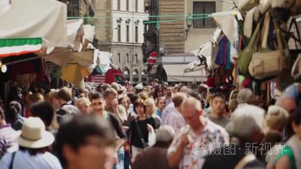 市场在佛罗伦萨的地方视频