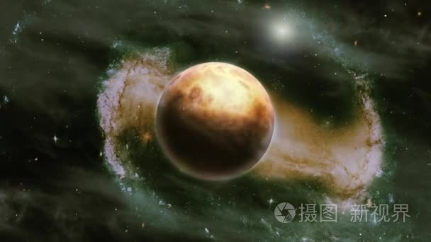 星云的太空场景视频