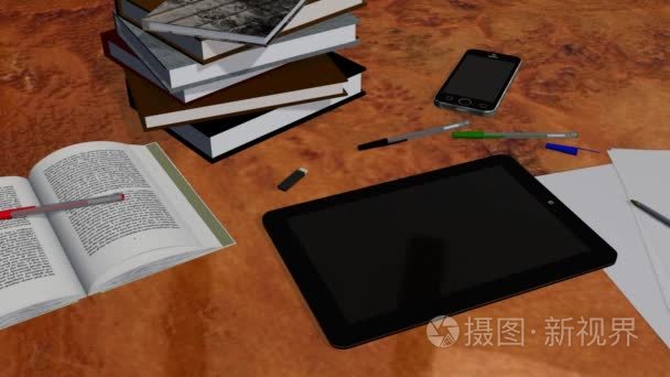 Tablet Pc 垫绿色屏幕广告演示文稿 4