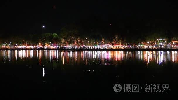 尖竹汶府市场夜视频