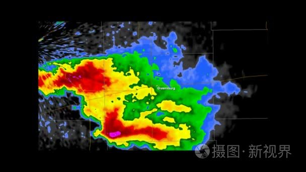 2007 格林斯堡，堪萨斯州龙卷风天气雷达