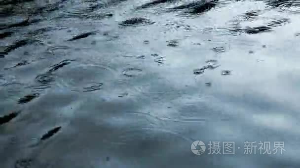 高清视频的雨滴视频