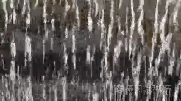 瀑布的水帷幕背景视频
