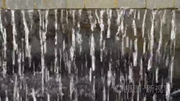 瀑布的水帷幕背景视频