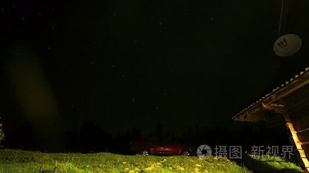 繁星点点的夜空视频