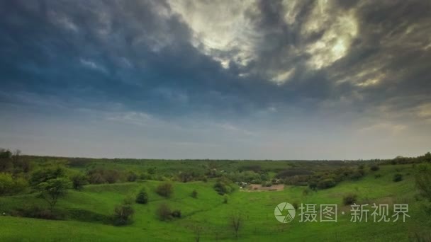 暴风雨前的天空视频