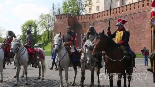 在国庆节期间波兰骑兵视频