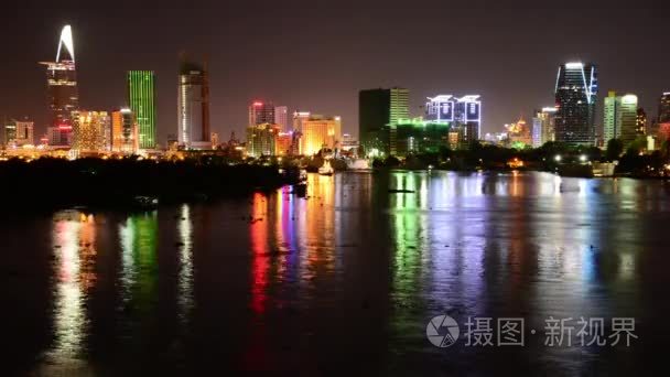 风景秀丽的胡志明市视频