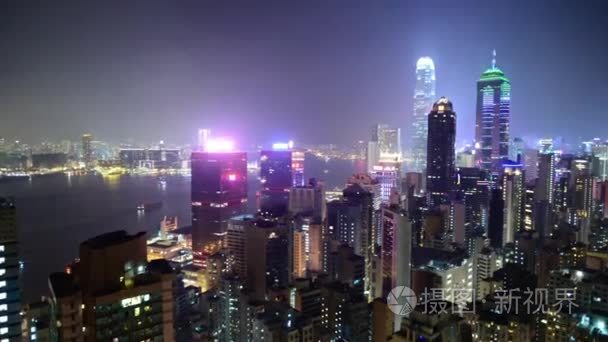 香港美丽夜景视频