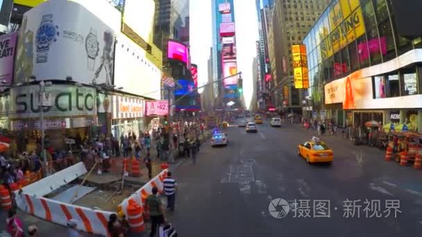 Driving in Times Square