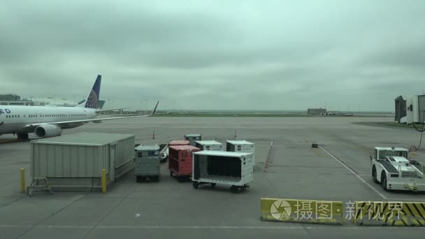 机场航站楼与平面视频