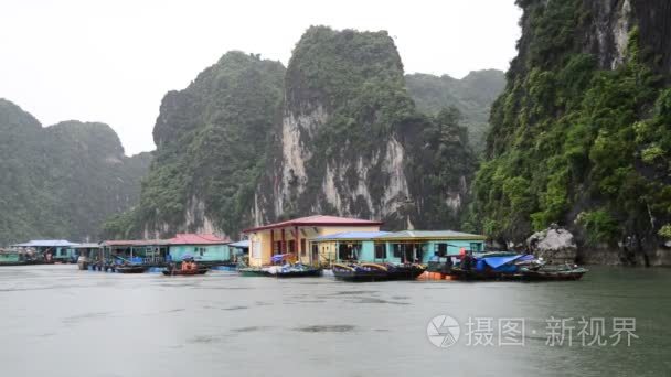 浮动的渔村视频