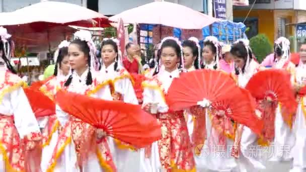 中国一年一度的节神的敬意视频