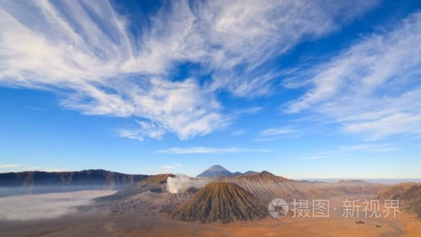 4 k 游戏中时光倒流的婆罗摩火山，印度尼西亚东爪哇