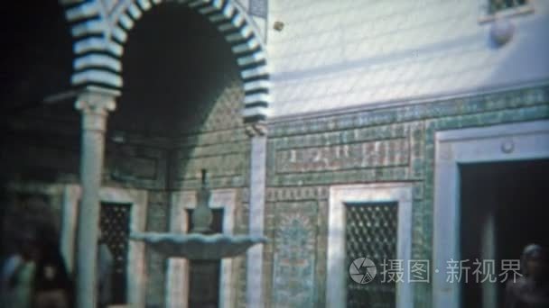 摩洛哥的一座清真寺的里面视频