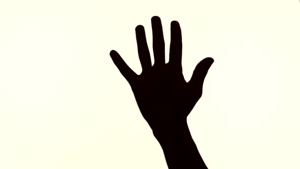 剪影倒计时手指视频