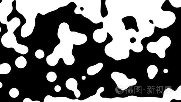 牛奶或白色油漆液体溅在慢动作中碰撞