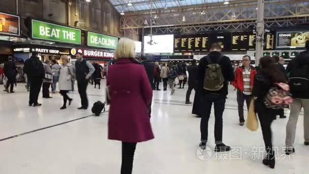 在十字火车站旅客视频