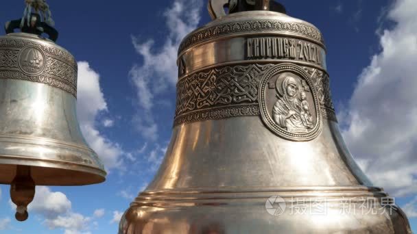 Orthodox bells. New Jerusalem in town Istra  surroundings of Mos