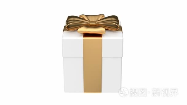 白色礼品盒动画