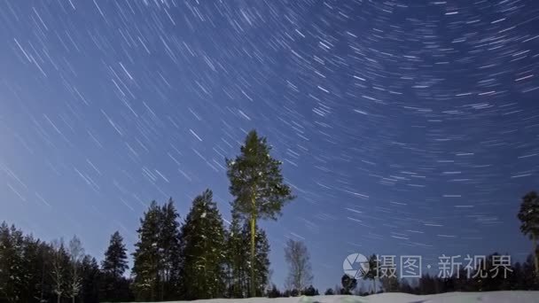 全景图的夜景视频