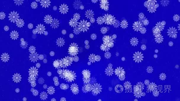 降雪量圣诞节背景视频