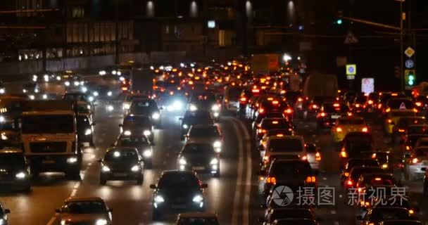 城市场景夜交通