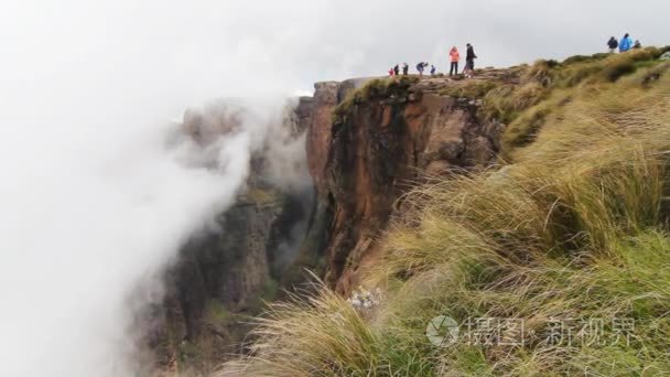 徒步旅行者在南非视频