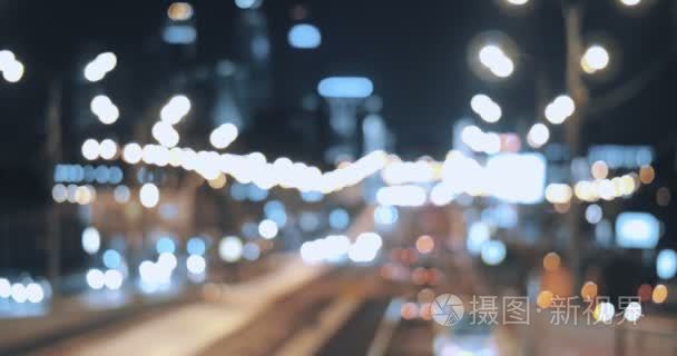 城市在晚上  bokeh 背景