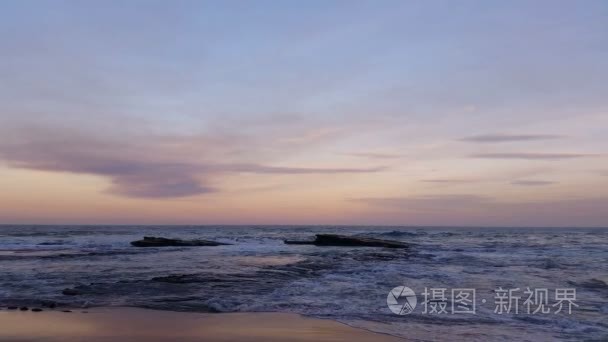 Beach Waves on Ocean Seascape