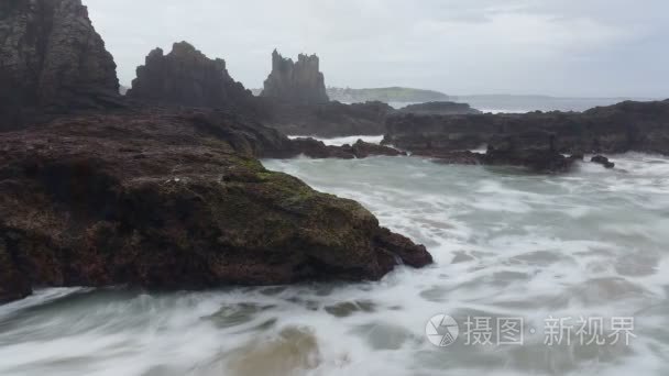 穆迪 moody 风暴海浪岩石海洋梦幻海景