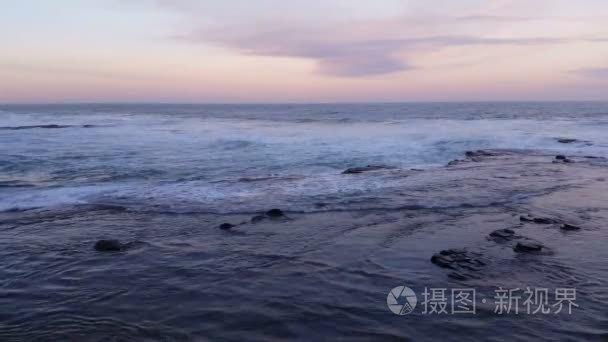 Beach Waves on Ocean Seascape